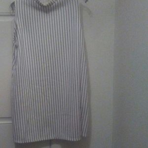 White and black mini dress